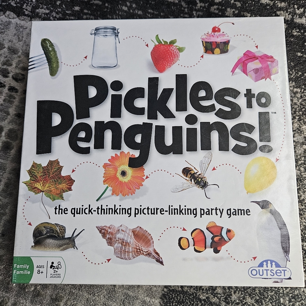 Pickles To Penguins Board Game Quick Thinking Picture Link Family Party